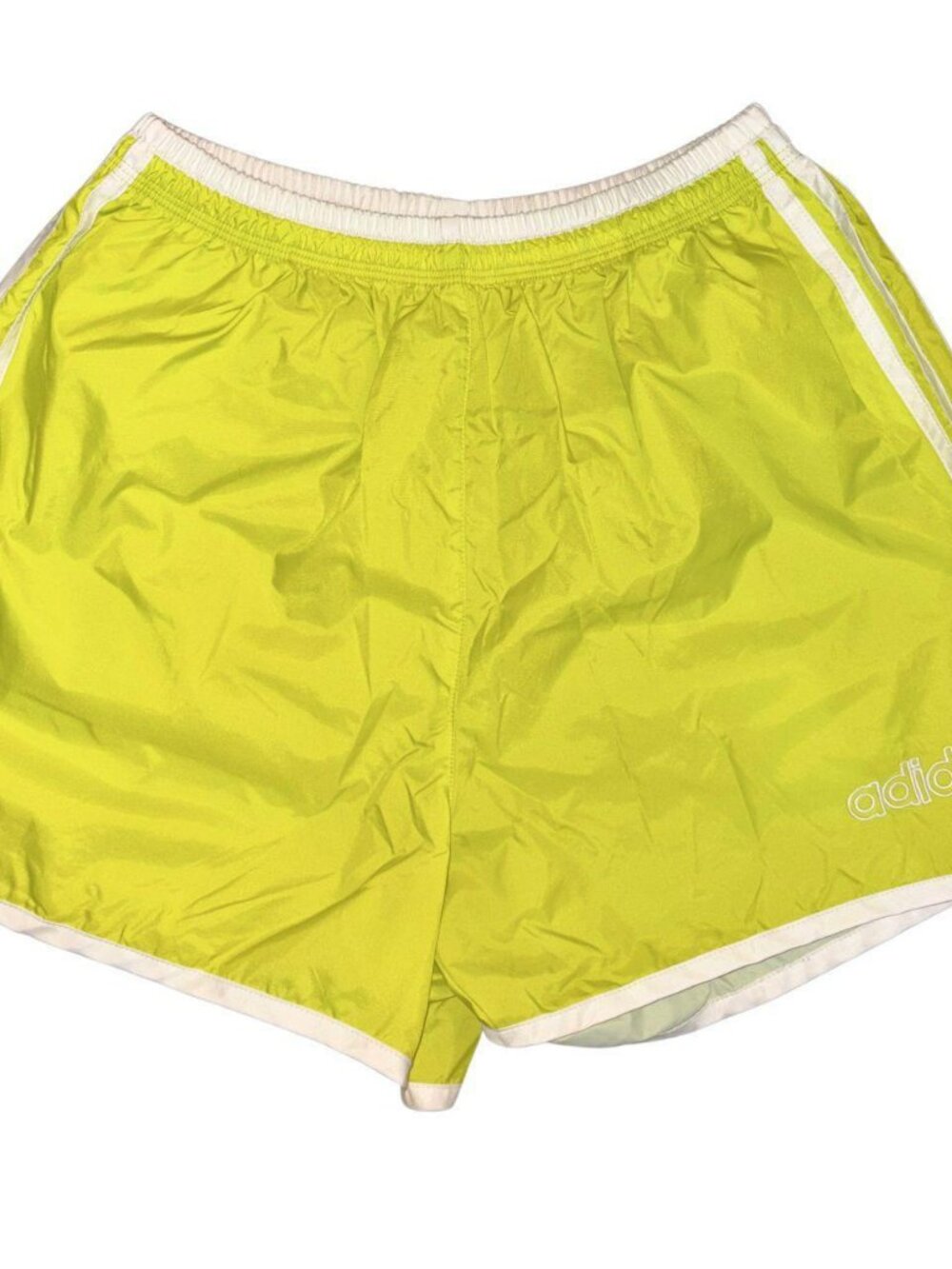 Y2K Adidas Lime Green Nylon Shorts